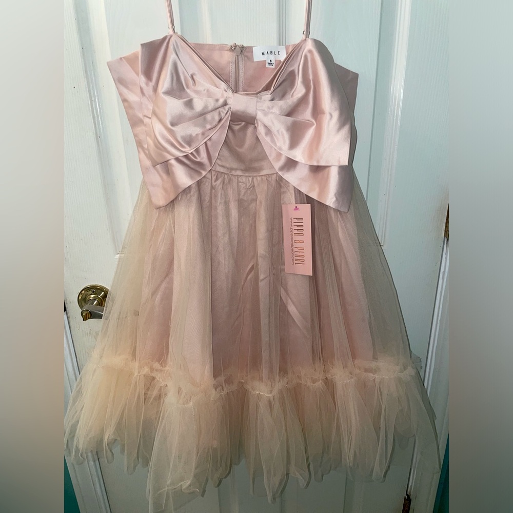 Bow front tulle dress 🎀